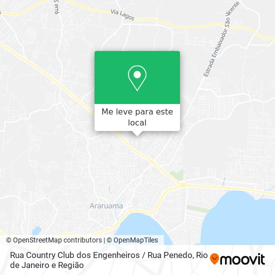 Rua Country Club dos Engenheiros / Rua Penedo mapa
