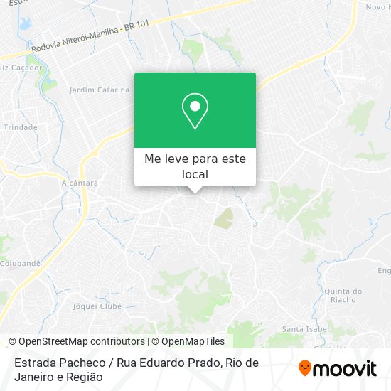 Estrada Pacheco / Rua Eduardo Prado mapa