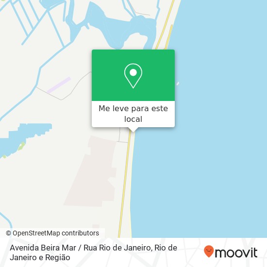 Avenida Beira Mar / Rua Rio de Janeiro mapa