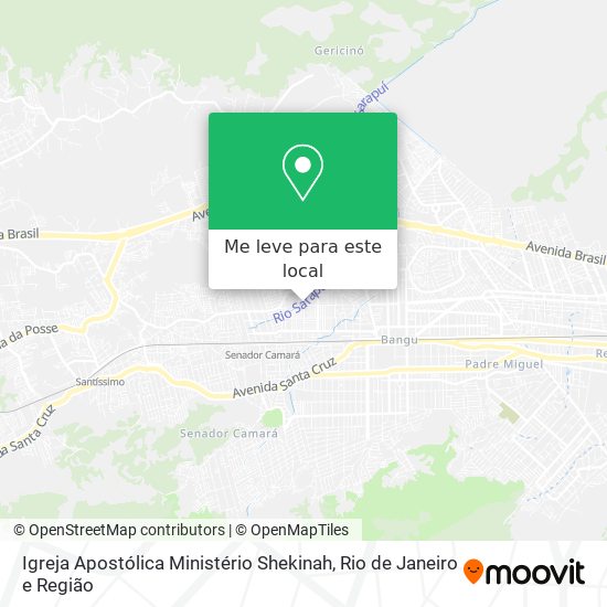 Igreja Apostólica Ministério Shekinah mapa