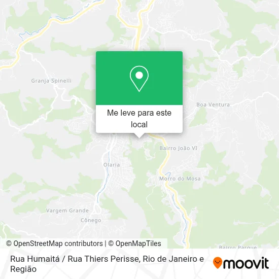 Rua Humaitá / Rua Thiers Perisse mapa