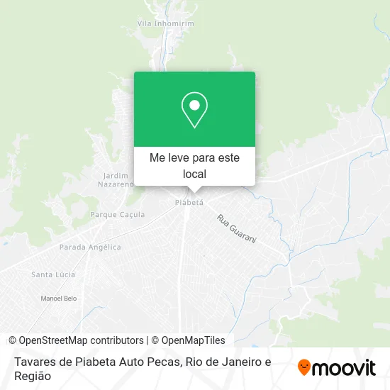 Tavares de Piabeta Auto Pecas mapa