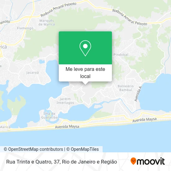 Rua Trinta e Quatro, 37 mapa