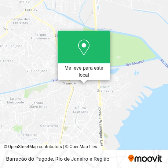 Barracão do Pagode mapa