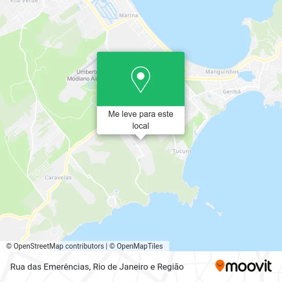 Rua das Emerências mapa