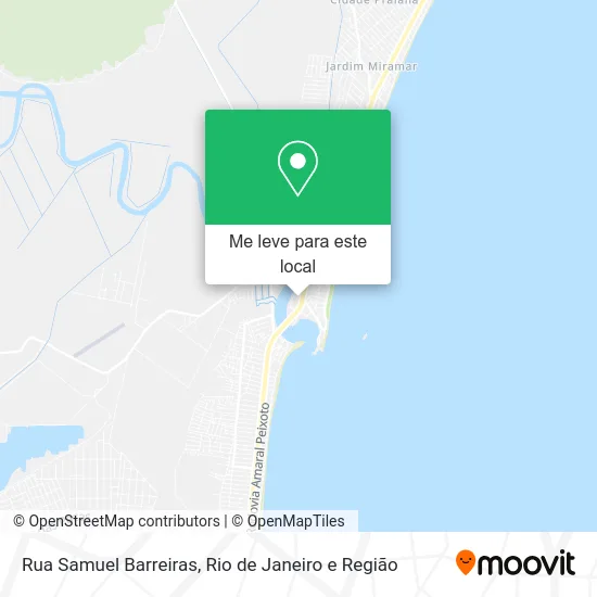 Rua Samuel Barreiras mapa