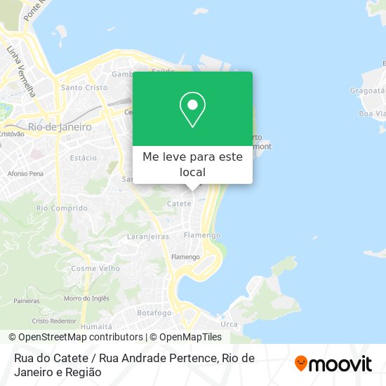 Rua do Catete / Rua Andrade Pertence mapa