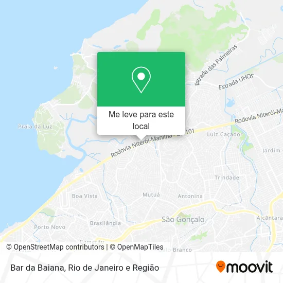 Bar da Baiana mapa