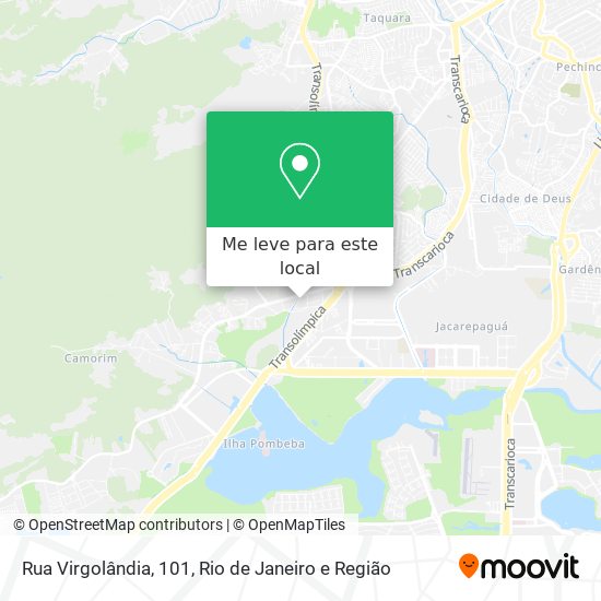 Rua Virgolândia, 101 mapa