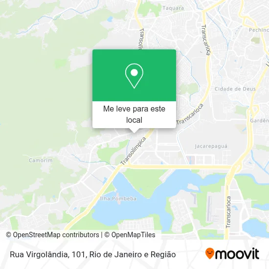 Rua Virgolândia, 101 mapa