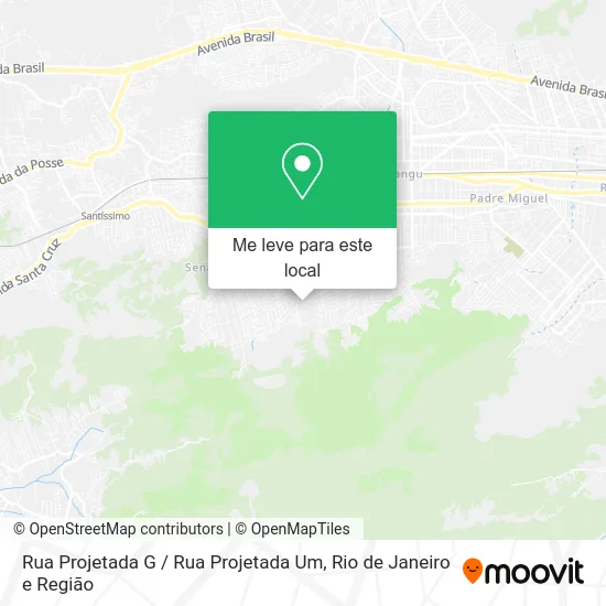 Rua Projetada G / Rua Projetada Um mapa