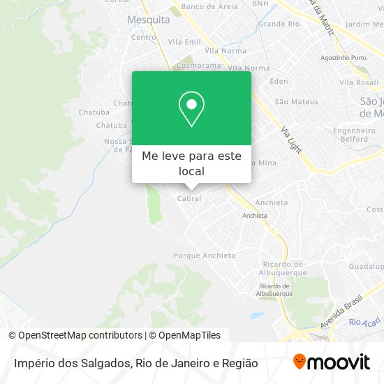Império dos Salgados mapa
