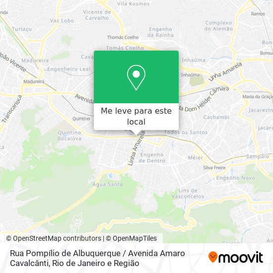 Rua Pompílio de Albuquerque / Avenida Amaro Cavalcânti mapa