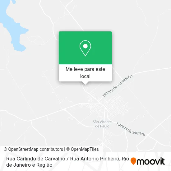 Rua Carlindo de Carvalho / Rua Antonio Pinheiro mapa