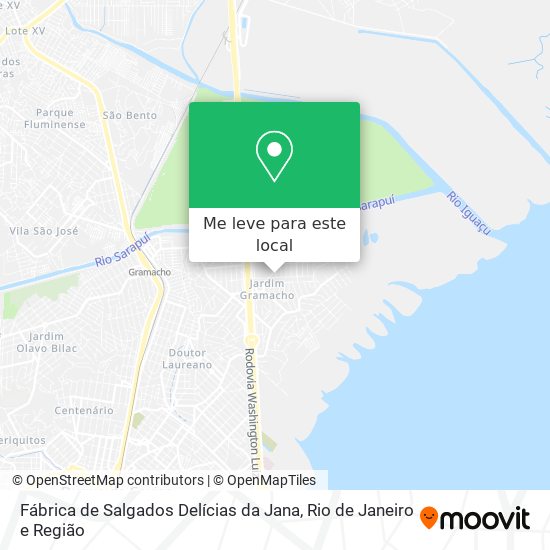 Fábrica de Salgados Delícias da Jana mapa