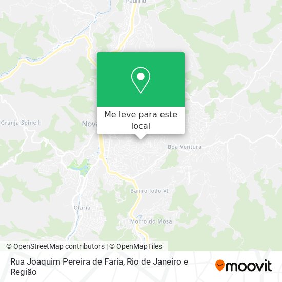 Rua Joaquim Pereira de Faria mapa