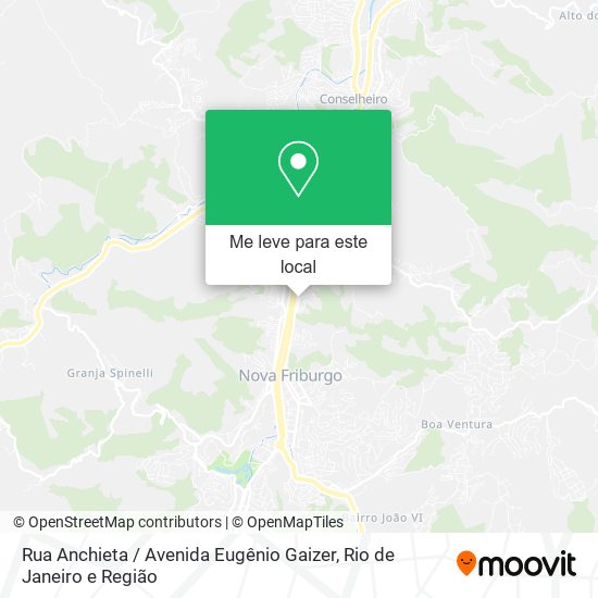 Rua Anchieta / Avenida Eugênio Gaizer mapa