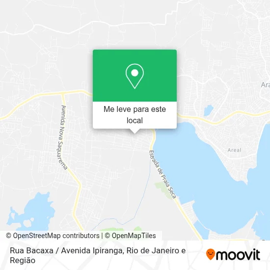 Rua Bacaxa / Avenida Ipiranga mapa