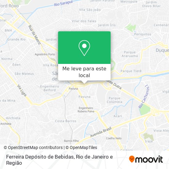 Ferreira Depósito de Bebidas mapa