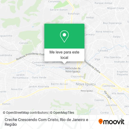 Creche Crescendo Com Cristo mapa