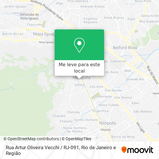 Rua Artur Oliveira Vecchi / RJ-091 mapa