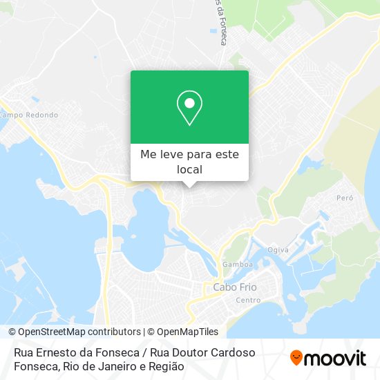 Rua Ernesto da Fonseca / Rua Doutor Cardoso Fonseca mapa