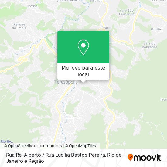 Rua Rei Alberto / Rua Lucília Bastos Pereira mapa