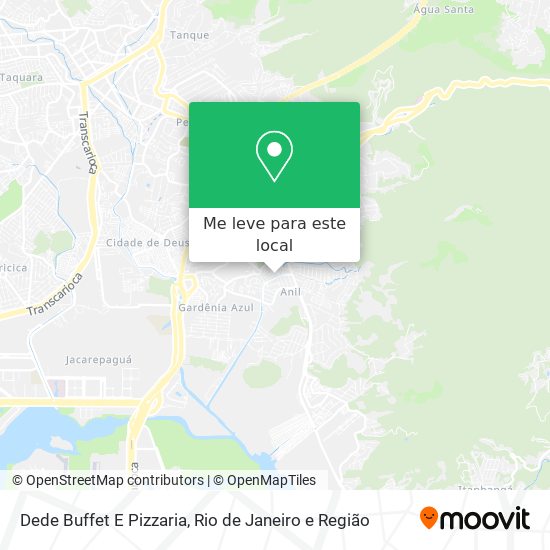 Dede Buffet E Pizzaria mapa