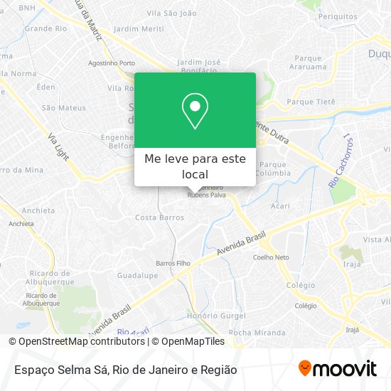 Espaço Selma Sá mapa