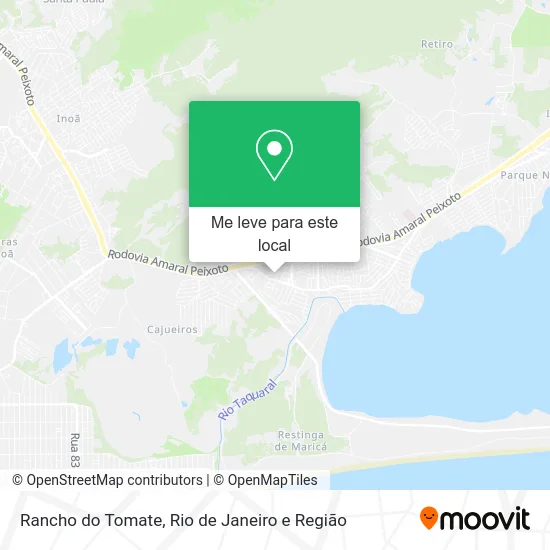 Rancho do Tomate mapa