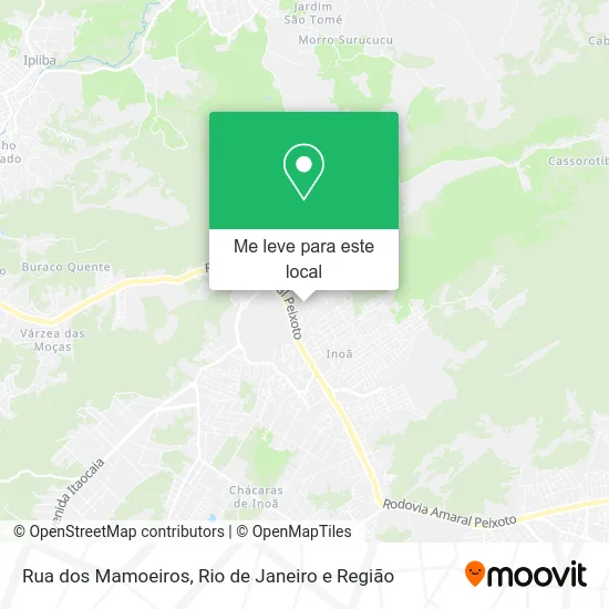 Rua dos Mamoeiros mapa