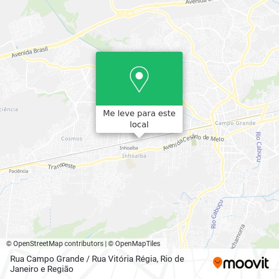 Rua Campo Grande / Rua Vitória Régia mapa