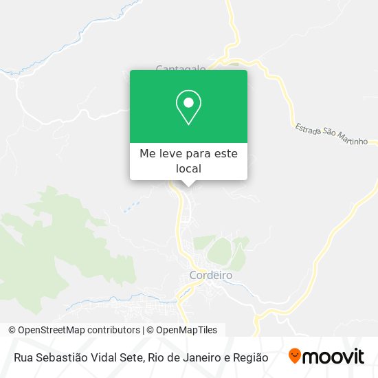 Rua Sebastião Vidal Sete mapa