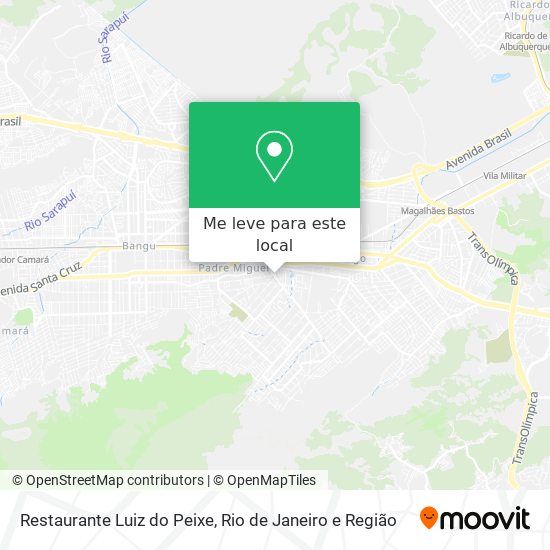 Restaurante Luiz do Peixe mapa