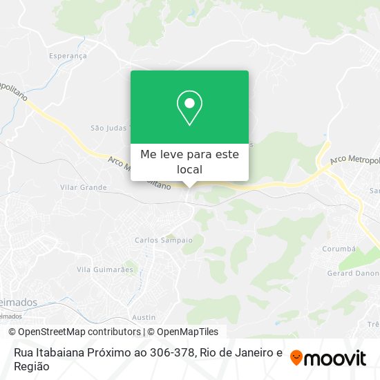 Rua Itabaiana Próximo ao 306-378 mapa