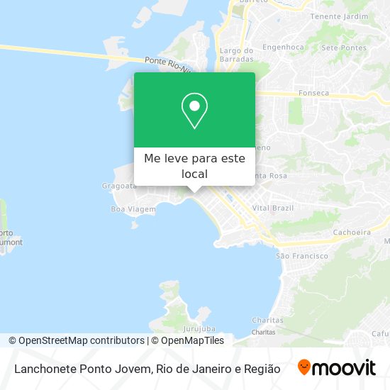 Lanchonete Ponto Jovem mapa