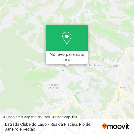 Estrada Clube do Lago / Rua da Piscina mapa