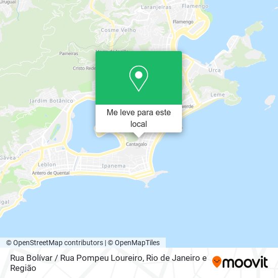 Rua Bolívar / Rua Pompeu Loureiro mapa