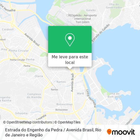 Estrada do Engenho da Pedra / Avenida Brasil mapa
