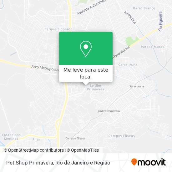 Pet Shop Primavera mapa