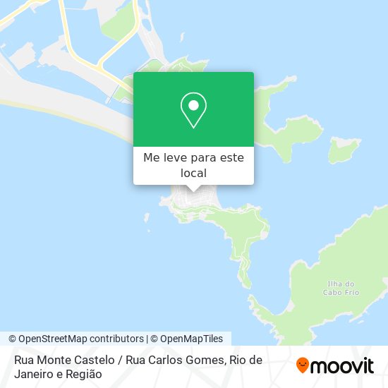 Rua Monte Castelo / Rua Carlos Gomes mapa