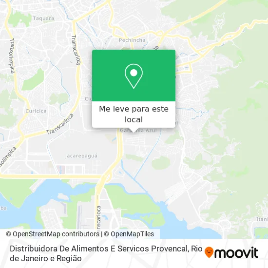 Distribuidora De Alimentos E Servicos Provencal mapa