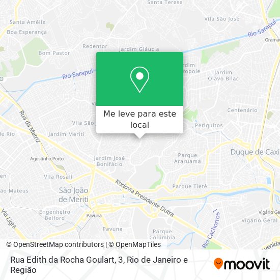 Rua Edith da Rocha Goulart, 3 mapa