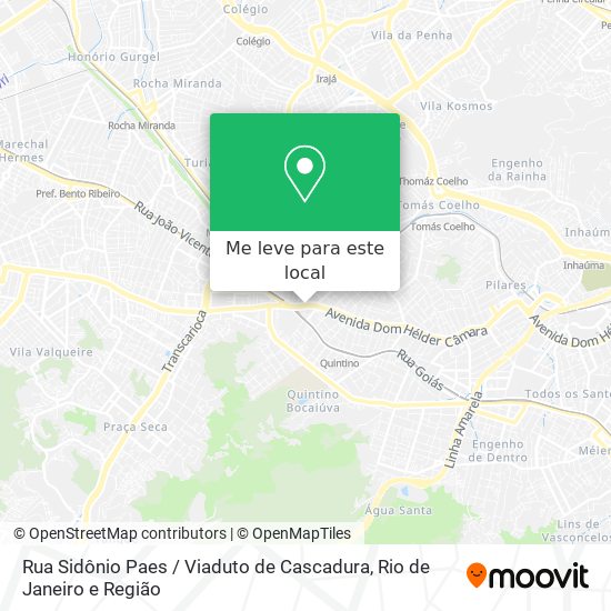 Rua Sidônio Paes / Viaduto de Cascadura mapa