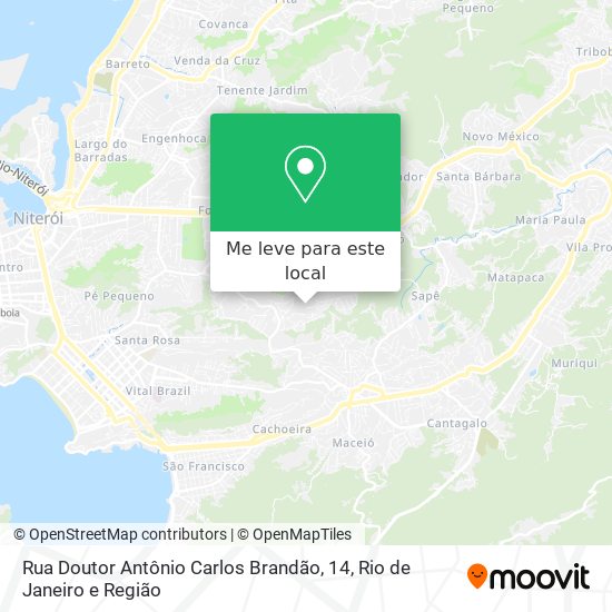 Rua Doutor Antônio Carlos Brandão, 14 mapa