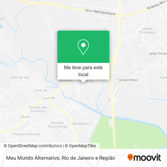 Meu Mundo Alternativo mapa