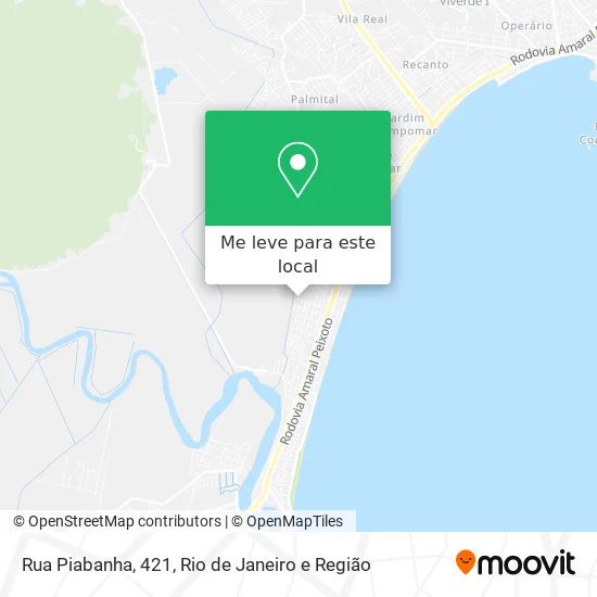 Rua Piabanha, 421 mapa