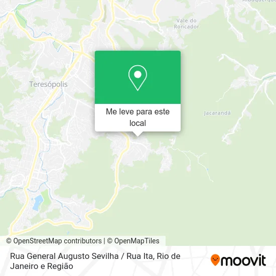 Rua General Augusto Sevilha / Rua Ita mapa