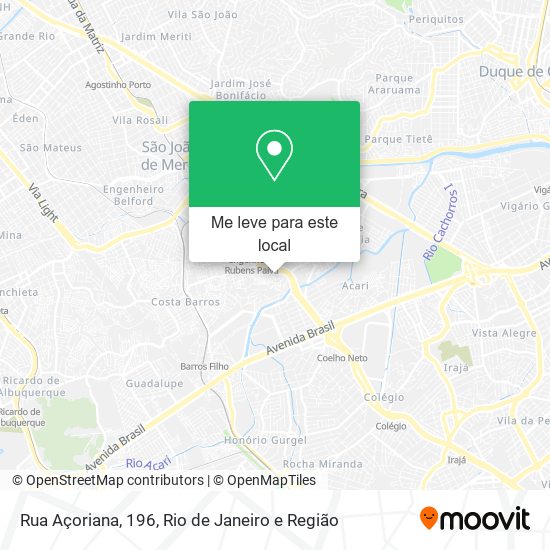 Rua Açoriana, 196 mapa
