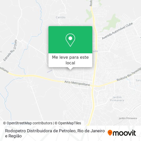 Rodopetro Distribuidora de Petroleo mapa